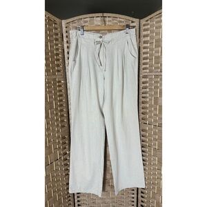 Parkhurst Lagenlook Linen Blend Tie-Waist Pants - Size 10